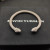 David Yurman 5mm White Colorful Enamel Cuff Bracelet, Fits Wrist Size 16cm - 20cm