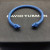 David Yurman 5mm Deep Blue Colorful Enamel Cuff Bracelet, Fits Wrist Size 16cm - 20cm