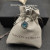 David Yurman 7mm Cable Twist Square Blue Diamond Pendant Necklace, 1.5mm Chain, Length 45cm + 5cm