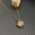 David Yurman Gold 19mm Sunflower Pendant Necklace
