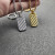 David Yurman Gold Square Wave Pendant Necklace, 3mm Chain, Length 50cm + 5cm
