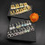 David Yurman Gold Black Pav&Atilde;&copy; Square Cable Drop Earrings