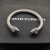 David Yurman 7mm Silver Colorful Enamel Cuff Bracelet, Fits Wrist Size 16cm - 20cm