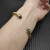 David Yurman 6mm Gold Malachite Cable Cuff Bracelet