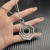 David Yurman Silver 38mm Serrated Stack Necklace