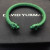 David Yurman 7mm Green Colorful Enamel Cuff Bracelet, Fits Wrist Size 16cm - 20cm