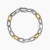 David Yurman 8.5mm Madison Chain Bracelet Gold and Silver