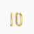 David Yurman Gold 24.3&Atilde;15.9mm Smooth Hoop Earrings