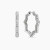 David Yurman 22.8&Atilde;2.6mm Silver Pav&Atilde;&copy; Hexagon Earrings