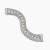 David Yurman Gold and Silver 29mm Multi-Row Chain Bracelet