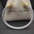 David Yurman 5mm Gold-End Yellow Diamond Cable Cuff Bracelet