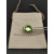 David Yurman Gold and Silver 14mm Square Green Diamond Ring