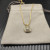 David Yurman Gold Pav&Atilde;&copy; Square Diamond Pendant Necklace, 1.5mm Chain, Length 45cm + 5cm