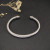 David Yurman 5mm Gold and Silver Cable Cuff Bracelet with Smooth Round End Caps