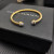 David Yurman 4mm Gold Half Pav&Atilde;&copy; Diamond Bracelet