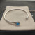 David Yurman 3mm Cable Wire Square Blue Diamond Bangle Bracelet