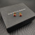 David Yurman 8mm Gold Four-Prong Red Diamond Stud Earrings