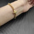 David Yurman Gold 5mm Box Chain Cross Bracelet