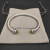 David Yurman 5mm Double End Cap Yellow Diamond Cable Bracelet