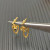 David Yurman Gold 38.2mm Petite Chain Link Earrings