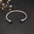 David Yurman 5mm Cable Classics Red Gemstone End Cuff Bracelet