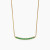 David Yurman 1.7mm Pav&Atilde;&copy; Bar Green Diamond Necklace