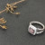 David Yurman Square-Cut Purple Diamond Ring