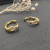 David Yurman Gold-Tone Cable Hoop Earrings