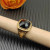 David Yurman Gold 14mm Square Black Pav&Atilde;&copy; Diamond Ring
