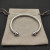 David Yurman 5mm Silver Diamond Round Cuff Bracelet, Fits Wrist Size 16cm - 20cm