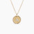 David Yurman Gold Diamond Initial A Disc Pendant Necklace