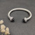 David Yurman 7mm Full Pav&Atilde;&copy; Purple Diamond End Cap Cable Bracelet