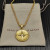 David Yurman Gold Compass White Diamond Necklace