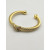 David Yurman Gold 7mm Diamond Single X Cuff Bracelet