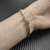 David Yurman 6.2mm Gold X-Pattern Pav&Atilde;&copy; Wave Cuff Bracelet