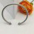 David Yurman 4mm Sterling Silver Turquoise Diamond Bangle Bracelet