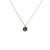 David Yurman Silver Diamond Letter F Round Pendant Necklace, Length 42cm + 3cm + 3cm
