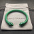 David Yurman 7mm Green Colorful Enamel Cuff Bracelet, Fits Wrist Size 16cm - 20cm