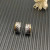 David Yurman Gold and Silver Pav&Atilde;&copy; 14mm Huggie Hoop Earrings