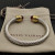 David Yurman 7mm Gold Red Diamond Head Gemstone Bracelet, Fits Wrist Sizes 16&acirc;20cm