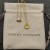 David Yurman Silver Diamond Letter T Round Pendant Necklace, Length 42cm + 3cm + 3cm