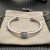 David Yurman Silver 4mm Pav&Atilde;&copy; Cushion Cable Bracelet