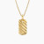 David Yurman Gold Square Wave Pendant Necklace, 3mm Chain, Length 50cm + 5cm