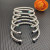 David Yurman 6mm Sterling Silver Turquoise Cable Cuff Bracelet