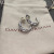 David Yurman Silver Cable Twist Crossover Diamond Earrings