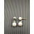 David Yurman Silver 8mm and 10mm Double Pearl Drop Earrings