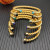 David Yurman 6mm Gold Turquoise Cable Cuff Bracelet