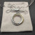 David Yurman 37mm Four-Ring Gold and Silver Necklace, Adjustable 90cm Chain