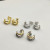 David Yurman Gold and Silver 13.5mm Double Hoop Embrace Earrings