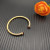 David Yurman 4mm Gold Red Diamond Bangle Bracelet